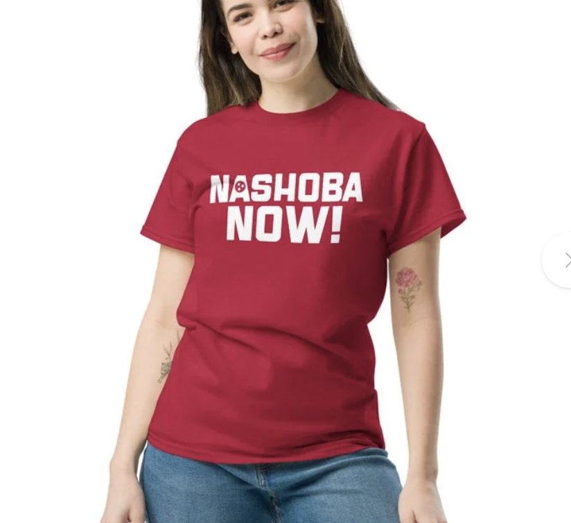 Nashoba Now! red t-shirt